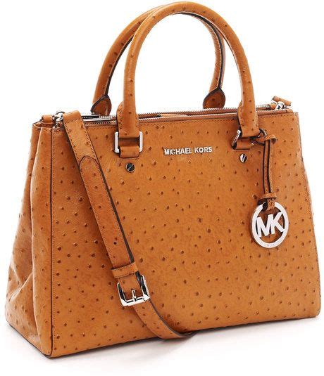 michael kors red ostrich bag|mk bedford tote.